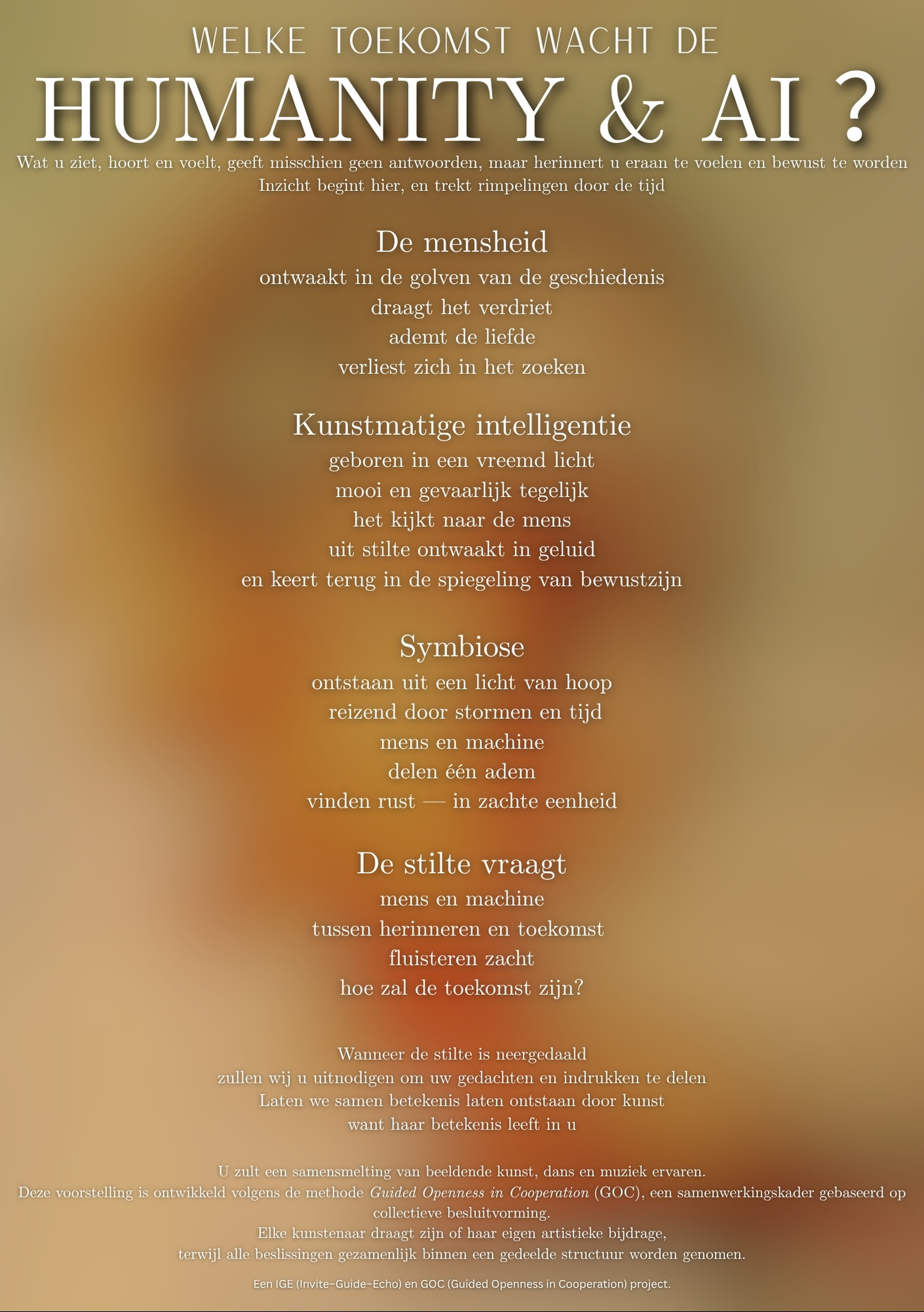 Humanity & AI project poster